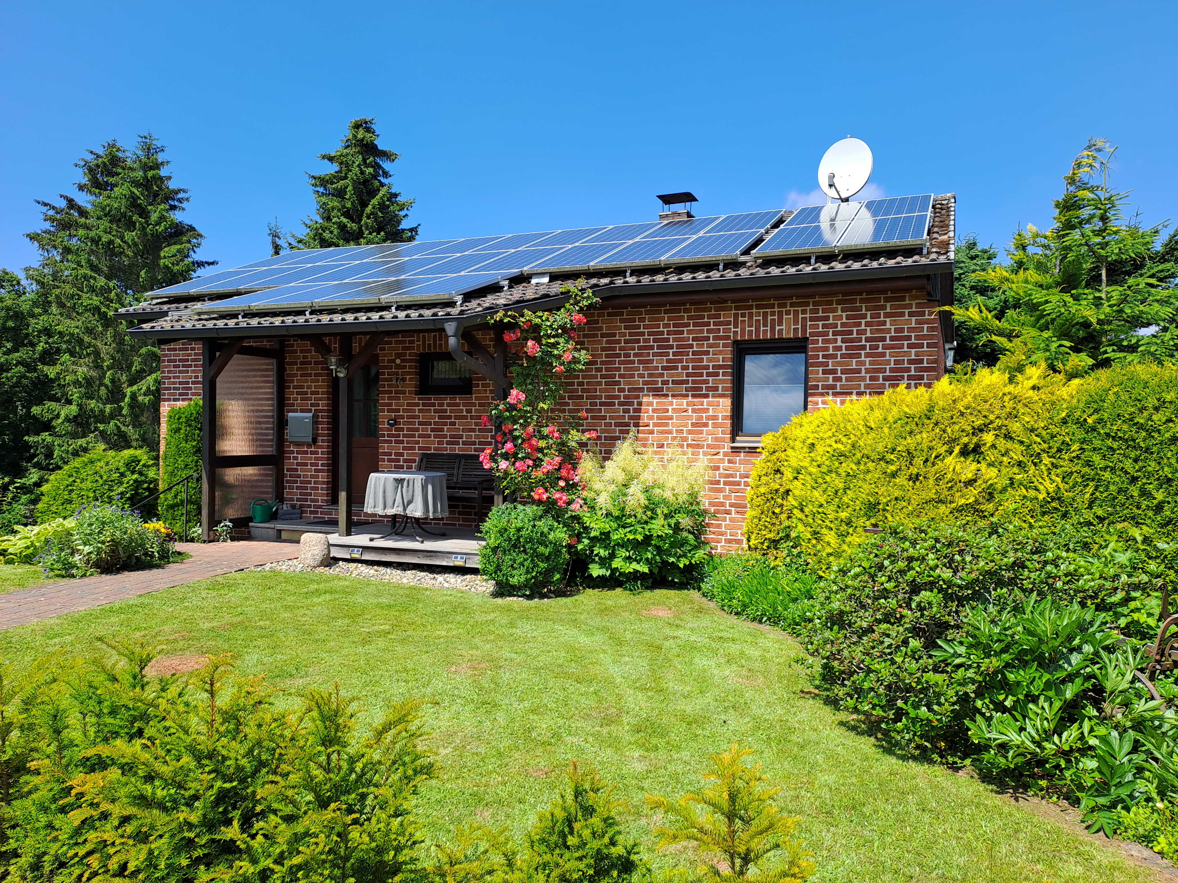 Das Ferienhaus im Sommer